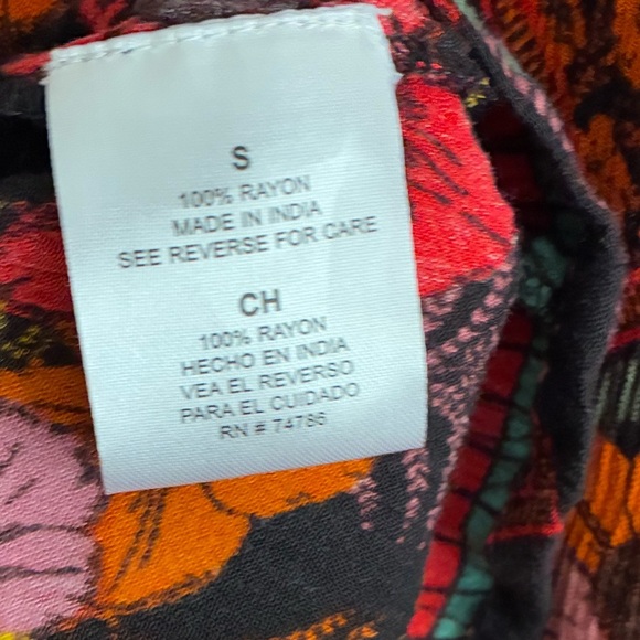 Patrons of Peace Bohemian Multicolor Floral Playsuit Romper S - Picture 12 of 13